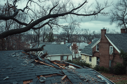 tree damage on roof, Orlando