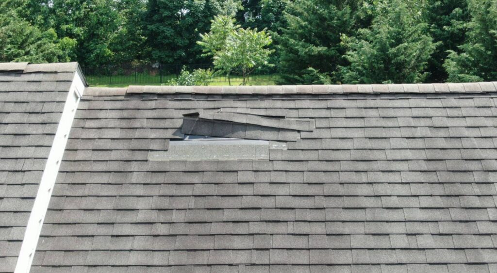 cracked shingles