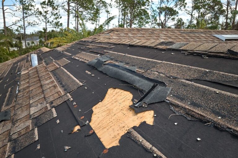 storm damage roof repairs in Groveland, FL